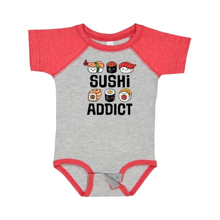 

Inktastic Sushi Addict Funny Sushi Gift Gift Baby Boy or Baby Girl Bodysuit