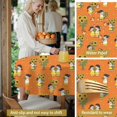thumbnail image 5 of Sunflower and Figure Orange Pattern Round Tablecloth 70"x70", Wrinkle Resistant Wipeable Table Cover for Kitchen Dining Room Picnic Patio and Party, 5 of 6