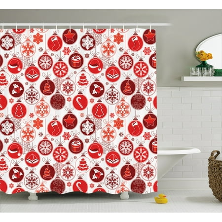 christmas shower curtain set classic christmasy themed old fashion celebration carols winter design patterns - Christmas Shower Curtain Set christmas shower curtain set classic christmasy themed old fashion celebration carols winter design patterns - Christmas Shower Curtain Set