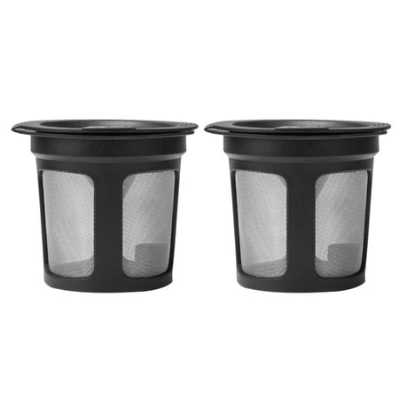 

2pcs Practical Coffee Machine Filters Useful Coffee Filtering Cups Coffee Accessory for Home Coffee Shop (Black 53ml/19g)