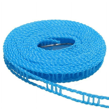 

1Pcs Outdoor Indoor Portable Clotheslines Washing Line Clothes Hanging Rope Random Color 16Ft.