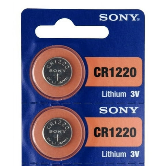 Sony Murata CR1220 3V Lithium Coin Battery - 2 Pack FREE SHIPPING!