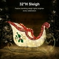 thumbnail image 5 of 32" Pre-Lit Outdoor Sleigh Christmas Holiday Décor with 120 Warm White Twinkling LED Lights, 5 of 7
