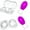 Rose Red and Transparent, variant on Nipple Everter for Breastfeeding Support, Nipple Corrector, Aids in Latch by Drawing Out Flat or Inverted Nipples for Nursing Moms (4 PCS)