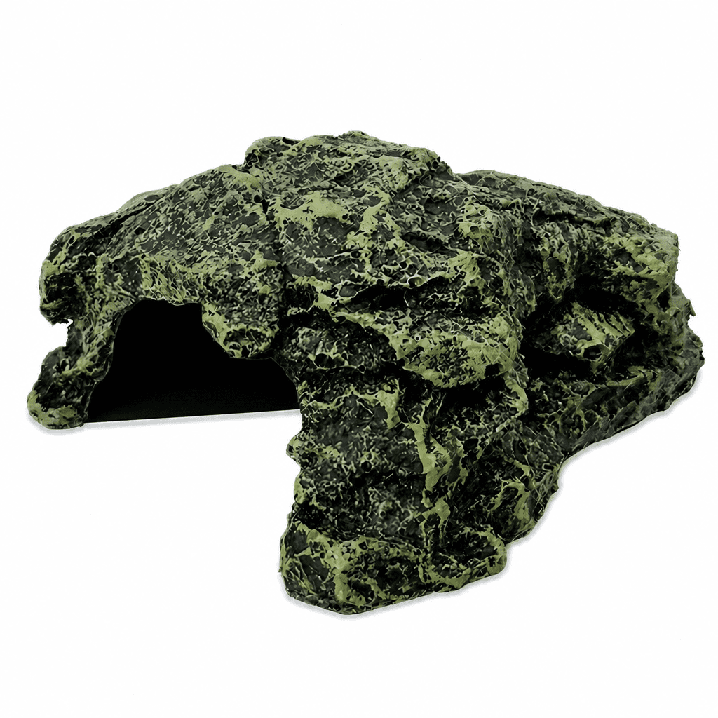 FURVENA Reptile Habitat Accessories,Stone Bridge Aquarium Landscaping Snake Hide,Turtle Basking Platform Decoration,Bearded Dragon Tank Accessories,Snake Enclosure Accessories