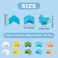 thumbnail image 3 of 420Pcs 2 Hole Half Tila Beads 6 Styles Mix Glass Beads Square Rectangle Mini Opaque with Plastic Container Color for Jewelry Making, 3 of 9