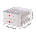 thumbnail image 3 of 32 Grid Drawer Type Egg Storage Box 9.45 In Transparent Stackable Breathable Design Organizer For Duck Eggs Chicken Eggs Refrigerator Kitchen Countertop Home Kitchen Decor Containers, 3 of 6