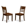 thumbnail image 2 of Ergode DLLY5-ESP-LC, 5-Piece Dining Room Set, Modern Table & 4 Chairs, PU Leather Seat, Rubberwood, Espresso, 42x42 Inch, 2 of 2