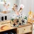 thumbnail image 6 of Green Black Yellow Hand Painted Stars Translucent Plastic Cans Storage Canisters with Lid Set of 2, 6 of 7