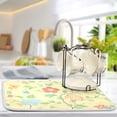thumbnail image 2 of Yayeee Dish Drying Mat for Kitchen Counter Ultra Absorbent Easy Clean Pad 24x18", Colorful Flower, 2 of 7