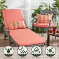 thumbnail image 6 of Watermelon Stripe 19 x 12 in. Outdoor Rectangle Throw Pillow (Set of 2) by Greendale Home Fashions, 6 of 7