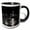 Black/White, variant on 3drose, Black and White Photograph of Skyline of Nyc from Hoboken, New Jersey., 11oz Two-tone Yellow Mug