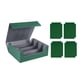 thumbnail image 4 of Caja de baraja de cartas coleccionables Baoblaze 1800 con cierre magnético Verde forrado en gris, 4 of 8