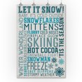 thumbnail image 2 of Let It Snow Typography (36x54 Giclee Gallery Art Print, Vivid Textured Wall Decor), 2 of 3