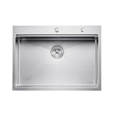 30" Kitchen Sink Top Mount Single Bowl Stainless Steel Drop-In Bar Sink - 304 Stainless Steel Workstation Sink with Accessories