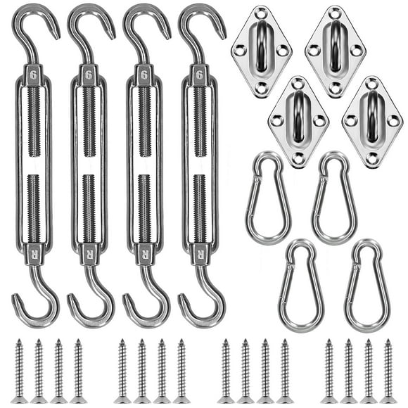 Shade Sail Hardware Kit Triangle Square Rectangle Heavy Duty Sun Shade Sail Installation Tool for