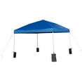 thumbnail image 1 of Flash Furniture Tente de Réception Extérieure Carrée de 10 Pieds avec Sacs de Sable Bleu, 1 of 8