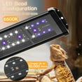 thumbnail image 3 of Ycxydr UVB LED Reptile Light, 15W Dimmable Fixture with Timer, Adjustable UVB Light for Bearded Dragons, Turtles, 3 of 7