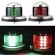 thumbnail image 4 of Luz de navegación, 2 piezas, 12 V, luz LED roja y verde, accesorio para barco, ingeniería de precisión, 4 of 9