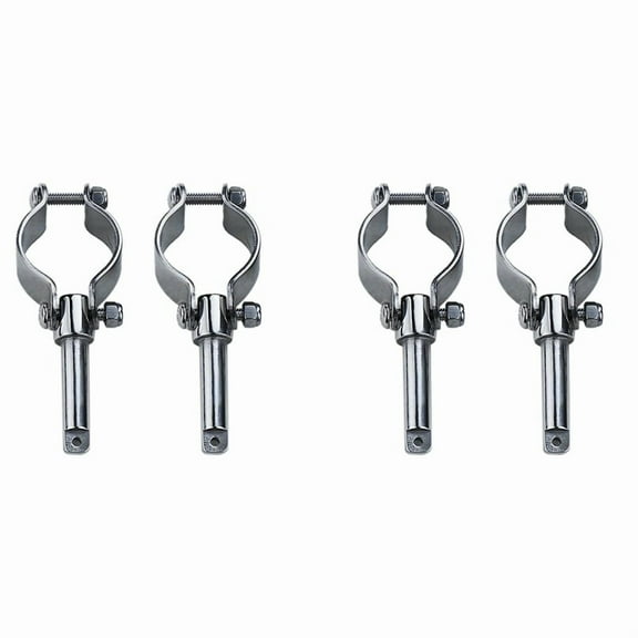Boat Stainless Steel Row Lock Side Mount Line Oar Lock Socket Marine Yacht (4 Pack)