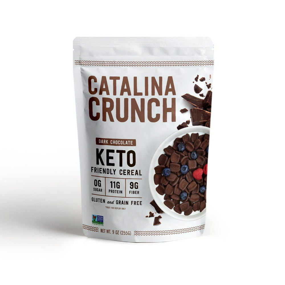 Catalina Crunch Dark Chocolate Keto Cereal Zero Sugar, Low Carb, High