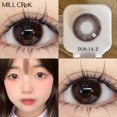 thumbnail image 1 of MILL CREEK-lentes de contacto de Color marrón para miopía, lentes con dioptrías para agrandar, maquillaje de potencia cosmética brillante para ojos, uso anual, 1 of 4