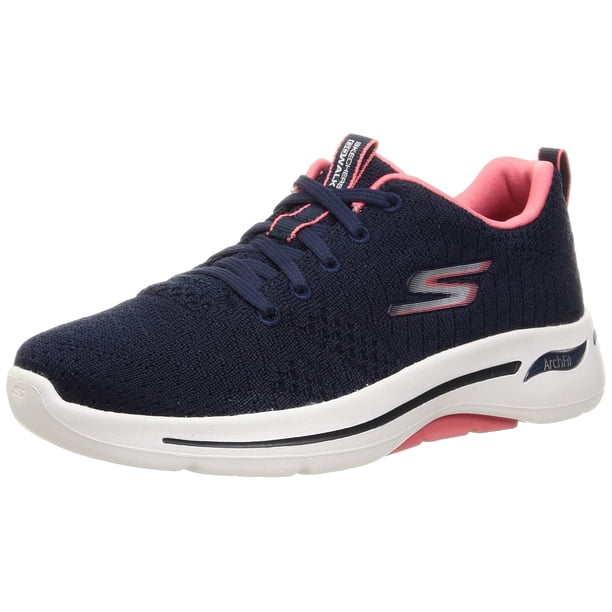 Zapatillas Skechers Go Walk Arch Fit Unify para Mujer en color Azul Marino/Coral