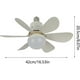 thumbnail image 4 of Socket Fan Ceiling Fan with Light and Remote, Socket Fan Light with 3-Speed Wind Adjustment, 20.5' Ceiling Fan with LED Light, Summer Home Improvemen[, 4 of 4