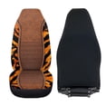 thumbnail image 4 of Uorisanigo Car Seat Covers Front Seats Only Universal Tiger Stripe Print High Back Bucket Seat Cover Fit for Vehicles, Auto, Suvs, Trucks, Sedans, Vans, Cars, Set of 2, Coral Velvet Fabric, 4 of 7