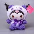 thumbnail image 2 of Juguetes de peluche Sanrio de dibujos animados para niña, accesorios de decoración del hogar, muñeca de algodón PP de peluche, regalos, Kuromi, lindo, nuevo, 2 of 4