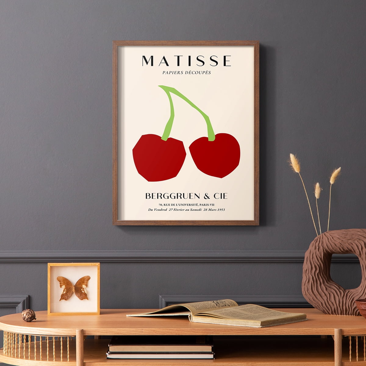 Matisse CLI Framed Print in Brown Solid Wood 8 x 10 Framed Print