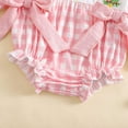 thumbnail image 5 of Staki Baby Sweatshirt Romper Cute Baby Girls Long Sleeve Creeper Baby Bodysuit(Pink,3-6 Months), 5 of 7