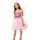 thumbnail image 5 of (Rosa) 4 Piezas Disfraz de Hada Infantil Disfraz de Mariposa con Varita de Hada Alas de Hada Vestido de Hada Diadema Corona Flores Pelo Disfraz de Princesa Hada Fiesta de Cumpleaños para Niñas y Niños, 5 of 5