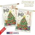 thumbnail image 3 of Breeze Decor BD-XM-H-114150-IP-BO-DS02-US 28 x 40 in. Seasonal Christmas Impressions Decorative Vertical House Flag - A Holly Jolly Christmas Winter, 3 of 4