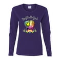 thumbnail image 2 of Wild Bobby, Colorful Softball Girl, Sports, Women Graphic Long Sleeve Tee, Purple, Small, 2 of 5