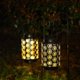 thumbnail image 5 of 1 paquete de luces solares para exteriores, lámpara de mesa con energía solar, luces colgantes, lámpara de jardín, linterna de metal con asa para patio, jardín, pasarela al aire li, 5 of 5