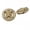 Golden, variant on 5 PCS Round Alloy Metal Buttons,Knotted Rope Hollow Pattern, for Clothes Women Coat Sweater Sewing Accessories