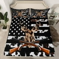thumbnail image 2 of jejeloiu Wild Deer Silhouette Twin Sheet Sets,Military Camo Camouflage Bedding For Men Women 3pcs, 2 of 7