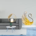 thumbnail image 2 of Escultura de cisne de cristal en resina metálica, figura decorativa para escritorio, soporte para chimenea, dormitorio, sala de estar, oficina, compro, 2 of 8
