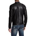 thumbnail image 2 of New Men Motorcycle Lambskin Leather Black Jacket Coat Size XS S M L XL A265, 2 of 3