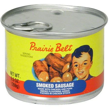 Prairie Belt Smoked Sausage, 9.5 oz (Pack of 12)