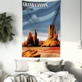 thumbnail image 3 of House Decor Tapestry, Major Canyon Fantastic Shadows and Contrasts with Digital Added Dimesions, Wall Hanging for Bedroom Living Room Dorm Decor, 60W X 80L Inches, Blue Orange, by Ambesonne, 3 of 5