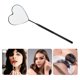 thumbnail image 5 of Unique Bargains 1 Pc Espejo de Pestañas con Patrón de Corazón de Acero Inoxidable Negro, 5 of 5