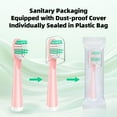 thumbnail image 3 of Toothbrush Heads 7zyki Rtauys Compatible 10 Pack Pink, 3 of 6