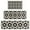 Black Beige Checkerboard, variant on Multi Color Checkerboard Checkered Pattern Kitchen Rugs Sets Of 3,Kitchen Runner Rugs Non Skid Washable,Decorative Kitchen Floor Mats for Kitchen,Sink,Laundry,17"x30"+ 17"x47" + 17"x59"
