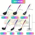 thumbnail image 3 of 17-Piece Titanium Rainbow Silicone Kitchen Utensils Set with Holder, Heat-Resistant Non-Stick Tools with Stainless Steel Handle Spatula, Ladle & Skimmer, 3 of 8
