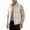 Beige, variant on DYTTDG Men's Stand Collar Zip Up Vest, Solid Color Side Pocket Sleeveless Outerwear Casual Daily Outdoor Gilet Waistcoat XXS-XXL