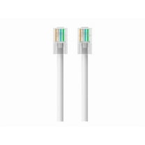Belkin 10' Cat5e RJ45/RJ45 Crossover Snagless Duplex Patch Cable White A3L791-10-WHT