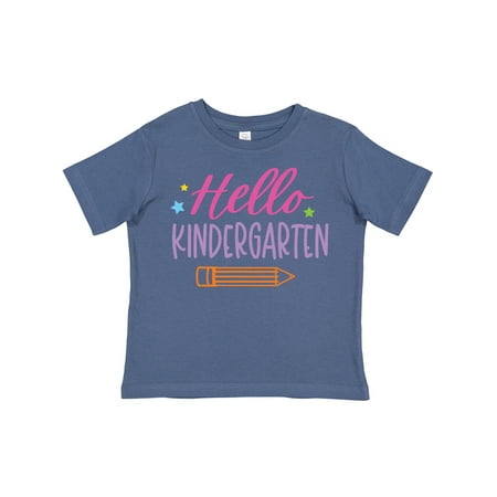 

Inktastic Back to School Hello Kindergarten Gift Toddler Boy or Toddler Girl T-Shirt