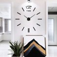 thumbnail image 3 of Cateissary Reloj de pared, espejo acrílico, pegatinas de autoensamblaje, decoración del hogar, moderno, silencioso, grande, sin marco, para oficina Decoración del hogar Cateissary HA082529-00, 3 of 6